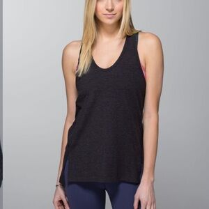 Lululemon Heathered Black Mountain Tank